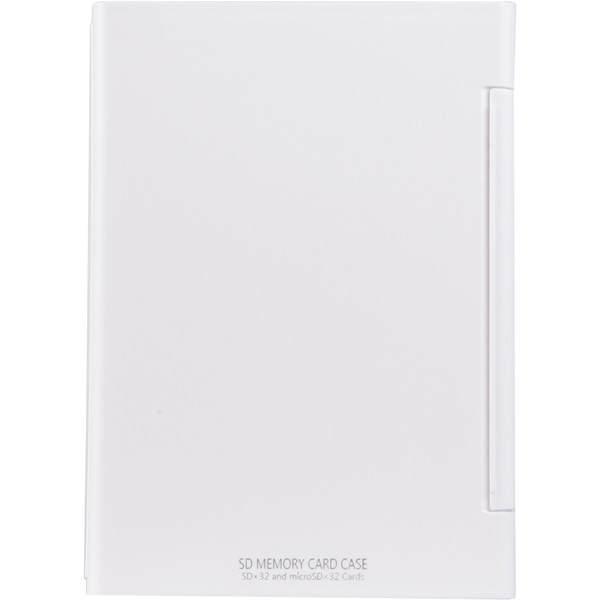 SDメモリーカードケースAS 32枚収納 ホワイト