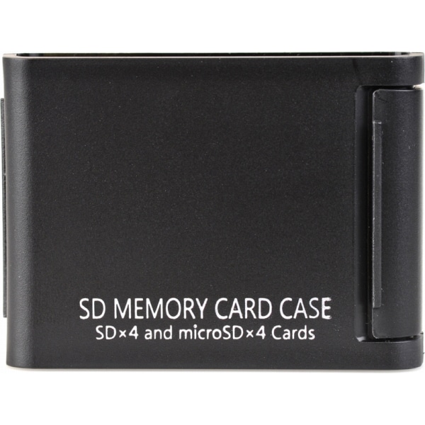 SDメモリーカードケースAS 4枚収納 ブラック