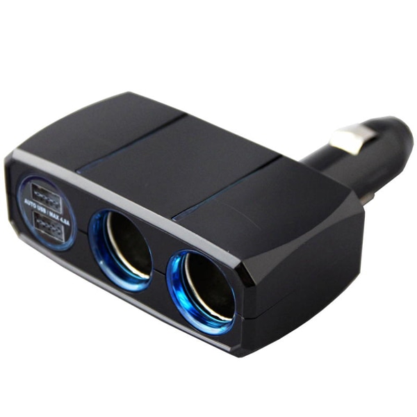 2連ダイレクトソケット 2リバーシブルUSB自動判定 4.8A ブラック