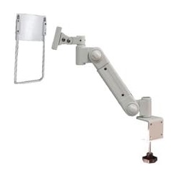 低荷重型液晶モニタ・TV用VESA対応C型クランプ式フレキシブルスリムアーム