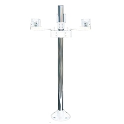 液晶モニタ、液晶テレビ用VESA対応天板ネジ固定式マルチポールアーム(水平3画面)