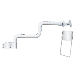 液晶モニタ・TV用VESA対応ポールクランプ式2段スネークアームφ50