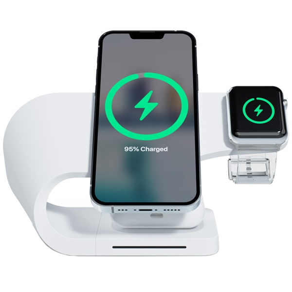 miak 3in1 Wave ワイヤレス充電スタンド ホワイト