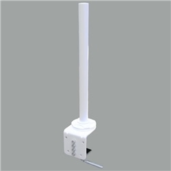 液晶モニターアーム用 クランプ固定支柱S（白）LA-501-WH