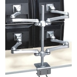 液晶モニター4画面用水平多関節モニターアーム（VESA75、100対応）