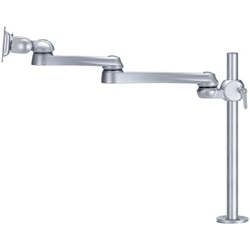 水平多関節モニターアーム ネジ固定 VESA75mm/100mm対応