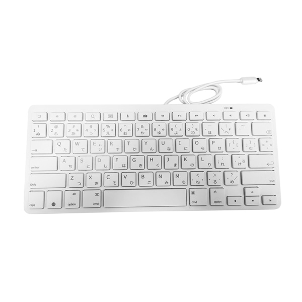 ライトニング有線キーボード 日本語78キー テンキーなし ホワイト