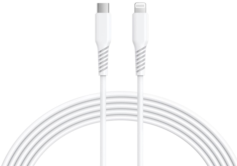 HIDISC Type-C to Lightningケーブル 1m ホワイト 急速充電3A対応