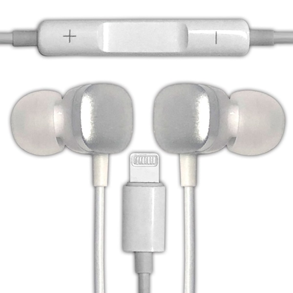 イヤホン Lightning接続 ホワイト