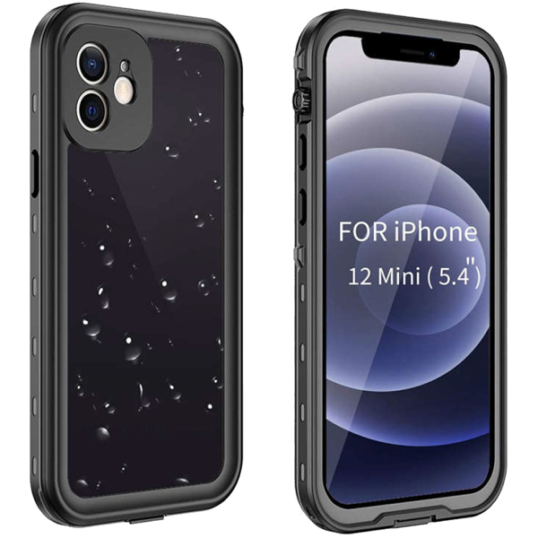 iPhone 12 mini対応 防水ケース ブラック