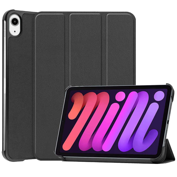 iPad mini（第6世代）対応 背面PCフラップケース ブラック