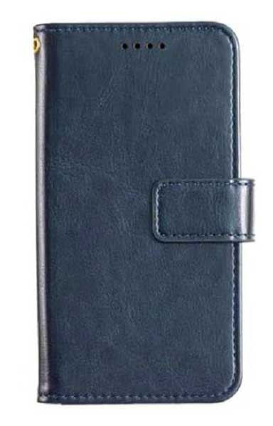 シャープ AQUOS wish3 SH-53D対応 手帳型レザーケース ネイビー