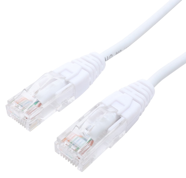 CAT6A LANケーブル 抜きやすい ホワイト 5m