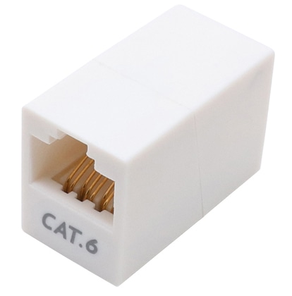 LAN中継アダプタ Cat.6対応 マグネット付