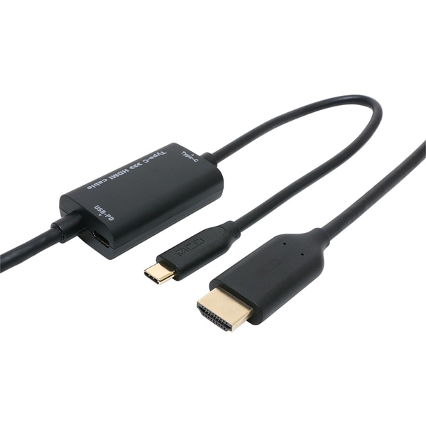 USB Type-C to HDMIケーブル PD対応 2m ブラック