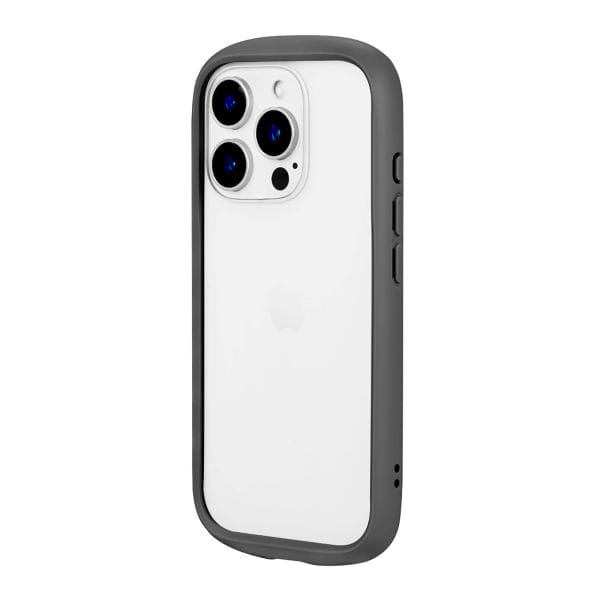 iPhone 16 Pro 耐衝撃ハイブリッドケース 「Cleary」 ダークグレー