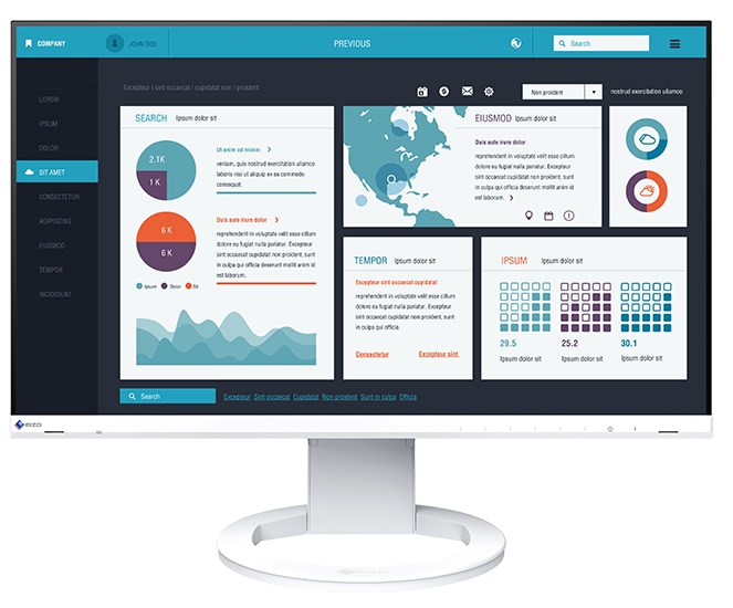 液晶ディスプレイ 23.8型/1920×1080/HDMI、DisplayPort、USB Type-C/ホワイト/スピーカー：あり