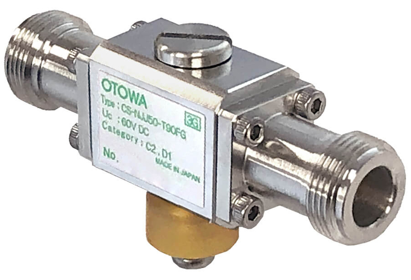 同軸ケーブル用SPD（避雷器）/電圧保護レベル（Up）線間700V以下