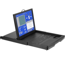 1U 17インチLCDラックマウントドロアー