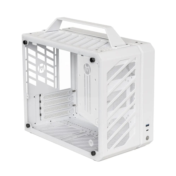 Mini-ITX＆Micro-ATX対応ミニITX PCケース Mechanic Master C28 ホワイト 製品サイズ約342(W)×185(D)×284(H)mm