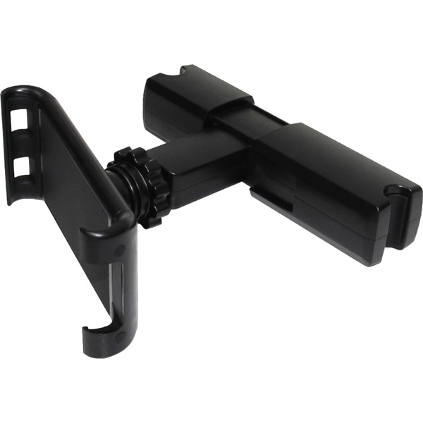 車載ホルダー/スマートフォン・タブレットPC後部座席用/4.7～11インチ対応/縦横斜め自由/フレキシブルネック採用/ねじ止め不要簡単取付/ブラック