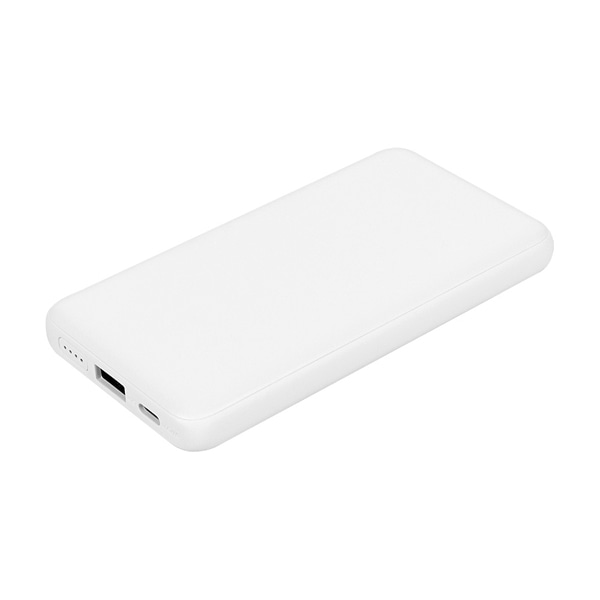 モバイルバッテリー/LPB5013シリーズ/5000mAh/最大15W出力/iPhone、iPad、スマートフォン、BTイヤホン、ポータブルゲーム機、電子タバコ、各種対応/PSE/薄型/ホワイト