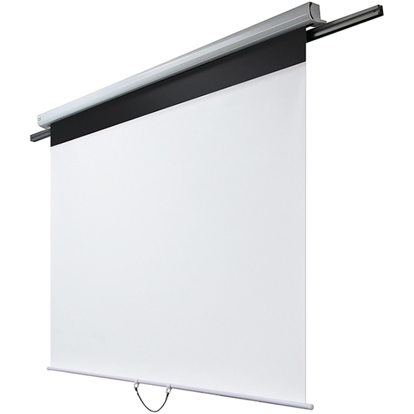 まぐピタ スプリング巻取り固定式スクリーン/マグネット式平面黒板用/スライドレール付/WUXGA&WXGAサイズ84型（16：10）/HDサイズ91型（16：9）/NTSCサイズ74型（4：3）