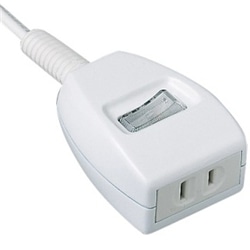 ザ・タップスイッチシリーズ（1コ口）（1m）（ホワイト）