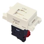 情報モジュラジャック（組立、CAT6A）（埋込型）