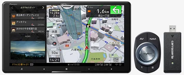 9V型HD・AV一体型メモリーナビゲーション ネットワークスティックセット