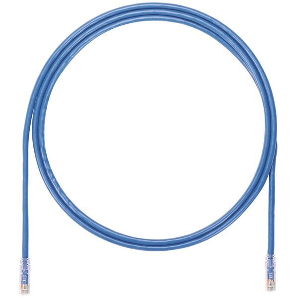 カテゴリ6A UTPパッチコード（LANケーブル）・青・0.5m