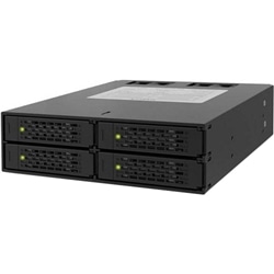 ICYDOCK　4 x 2.5インチSATA / SAS HDD/SSD 搭載用リムーバブルケース　5.25インチベイサイズ