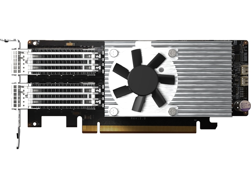 2ポート 100GbE QSFP28 LANカード (QXG-100G2SF-E810、組込)