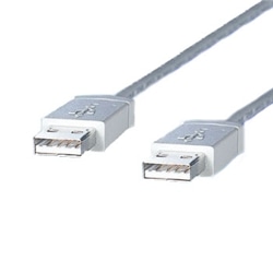 USBケーブル 3m Aタイプ オス-Aタイプ オス アイボリー シールド線20AWG