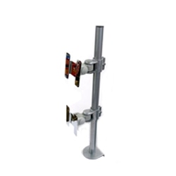 4軸式デュアルモニタースタンド