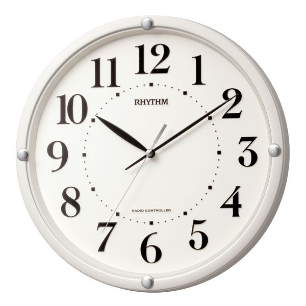 電波時計 掛け時計 連続秒針 直径30cm フィットウェーブ568