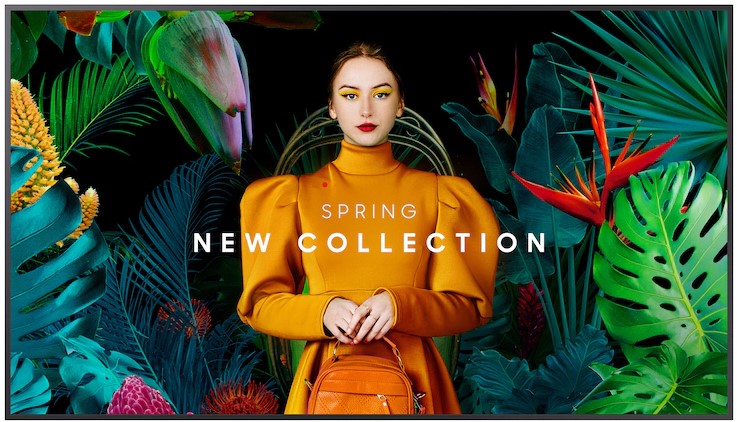 32型液晶ディスプレイ/1920×1080/HDMI、USB/ブラック/スピーカーあり/3年保証/縦横設置可/IP5X/28.5mm厚/Wi-Fi、Bluetooth対応/メディアプレイヤー内蔵/24時間稼働