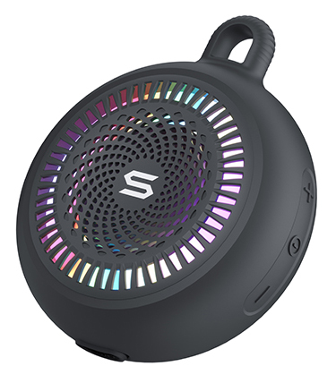 ポータブルワイヤレススピーカー S-STORM JOY BLACK 5W 防水 LED