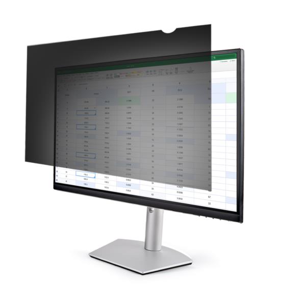 のぞき見防止プライバシーフィルター/着脱式/汎用23.8インチPCモニター用/16：9アスペクト比対応/光沢&つや消し加工面
