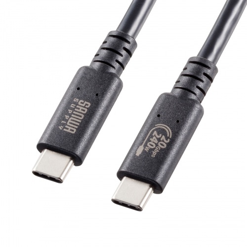 USB20Gbps（USB4 Gen2×2）Type-C ケーブル