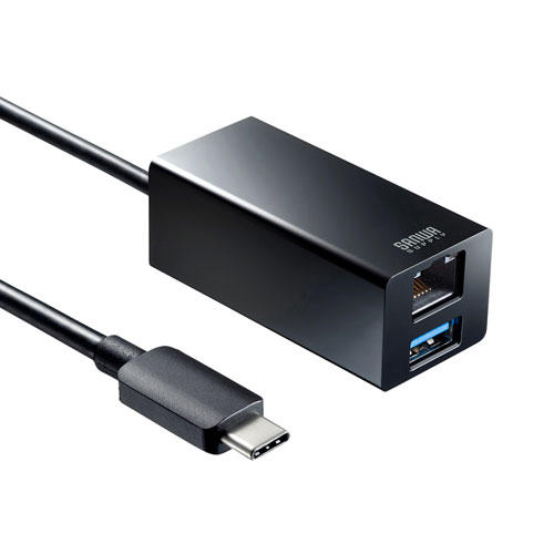 USB Type-Cハブ付き ギガビットLANアダプタ