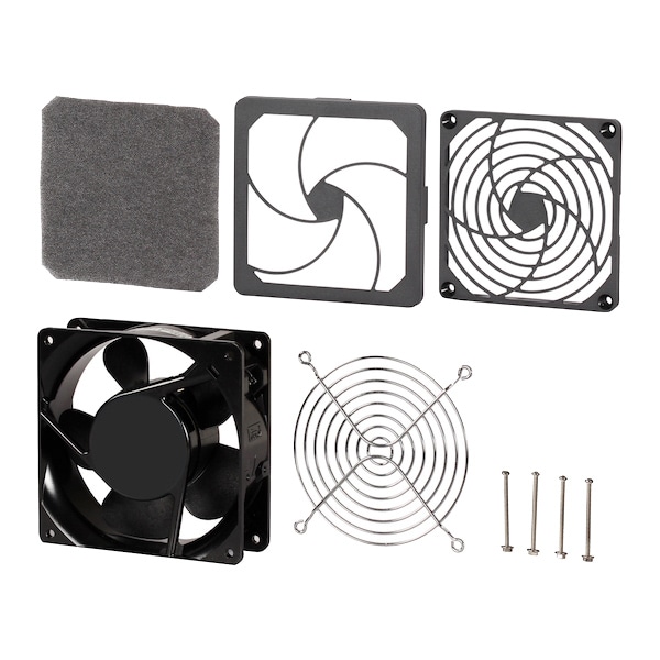 まもる君用保守部品 静音ACファン（ファン1個、排気フィルターセット、フィンガーガード、ネジ）