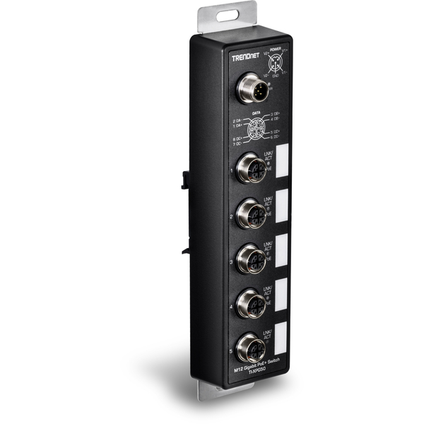 産業用 5ポート EN50155 M12 ギガビット PoE+ 鉄道スイッチ