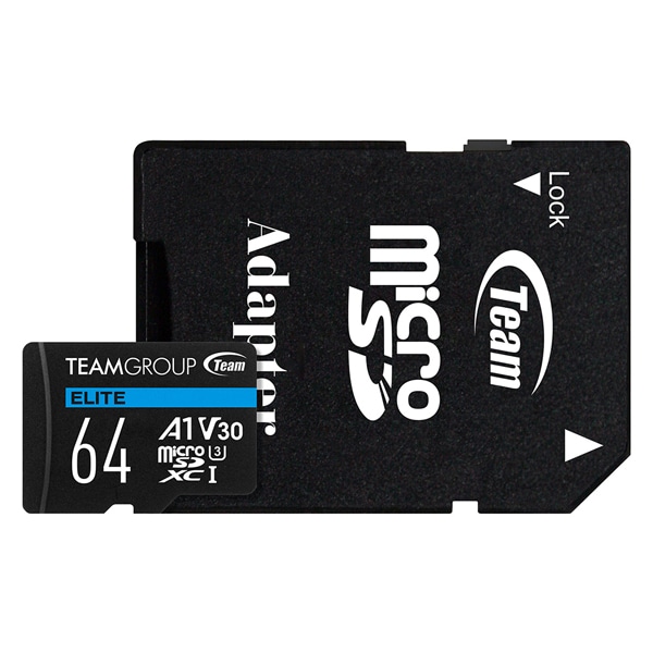 ELITE Micro SDXC UHS-1 U3 V30 A1 メモリーカード 64GB SDアダプタ付
