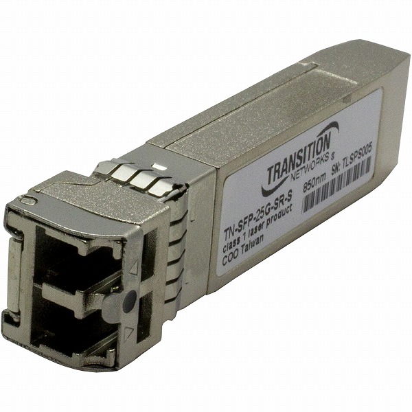 10G/25GBase-SR、SFP28、DMI 850nm マルチモード (LC) 100/70m リンク バジェット 1.9 dB OM4 最大 100 m、OM3 最大 70 m