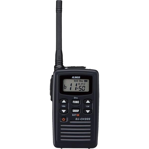 特定小電力トランシーバー 薄型 20ch ミドルアンテナ 充電セット付属 黒