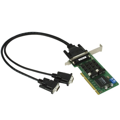 2ポート RS-422/485 ユニバーサルPCIバスボード、ロープロファイル、サージ保護、光絶縁