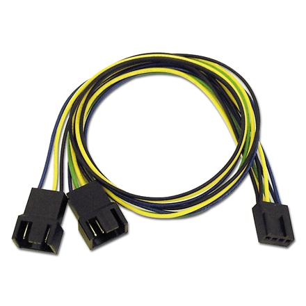 PWMファン用二股電源ケーブル 30cm