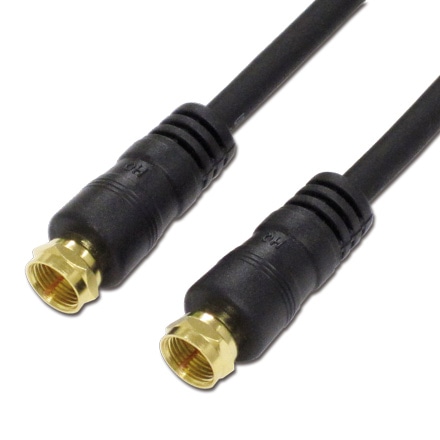 アンテナケーブル F型ネジ式 ストレート 1m