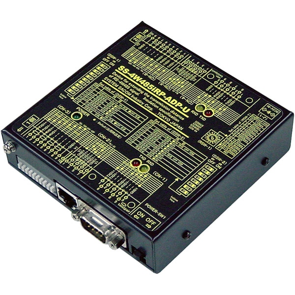 4線式RS485中継器（ACアダプタ仕様）【絶縁タイプ】 Dsub9P（オス/インチ）/RJ45/端子台10P（スクリューレス）